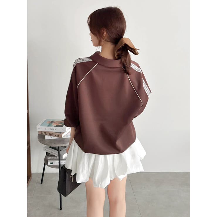 【FILA別注】シャツカラーカットプルオーバー | dazzlin | 詳細画像5 