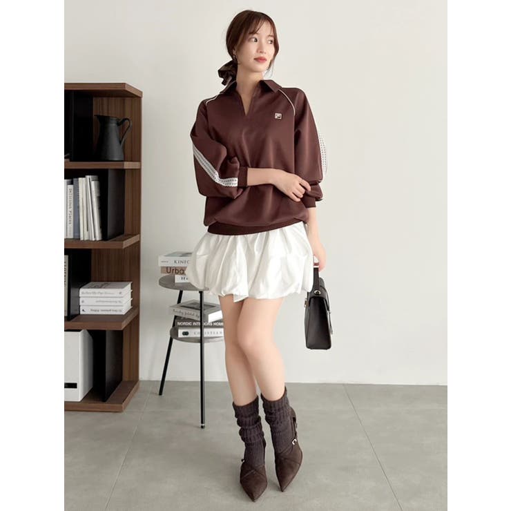 【FILA別注】シャツカラーカットプルオーバー | dazzlin | 詳細画像7 