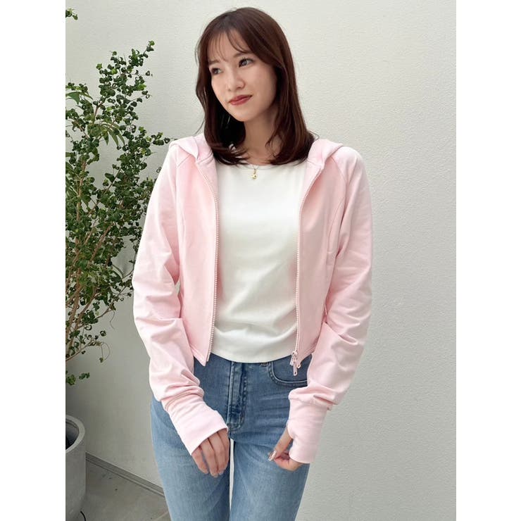 【吉田朱里】涼感加工ギャザーノースリリブトップス | dazzlin | 詳細画像28 