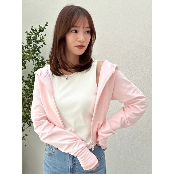 ピンク | 【吉田朱里】UVコンパクトパーカー | dazzlin