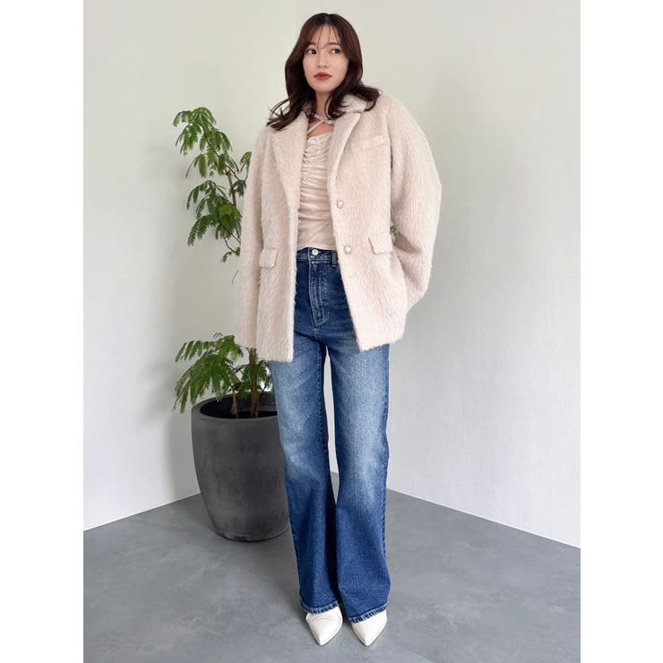 【セットアップ対応】フラワーシシュウベロアトップス | dazzlin | 詳細画像18 