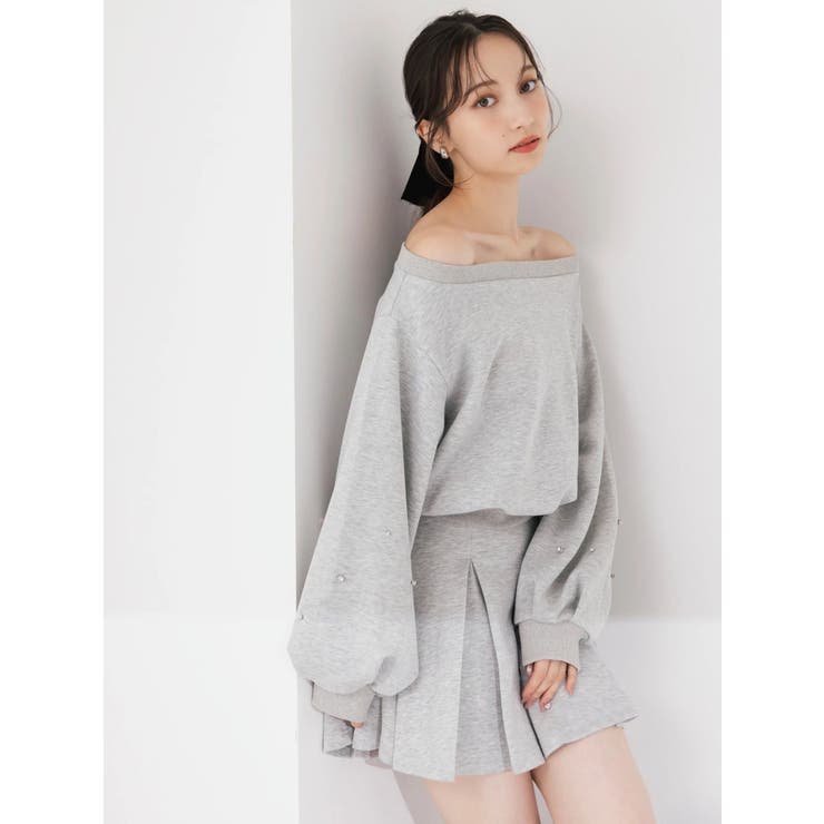 【20周年記念復刻！/セットアップ対応】ビジュースリーブカットプルオーバー | dazzlin | 詳細画像2 