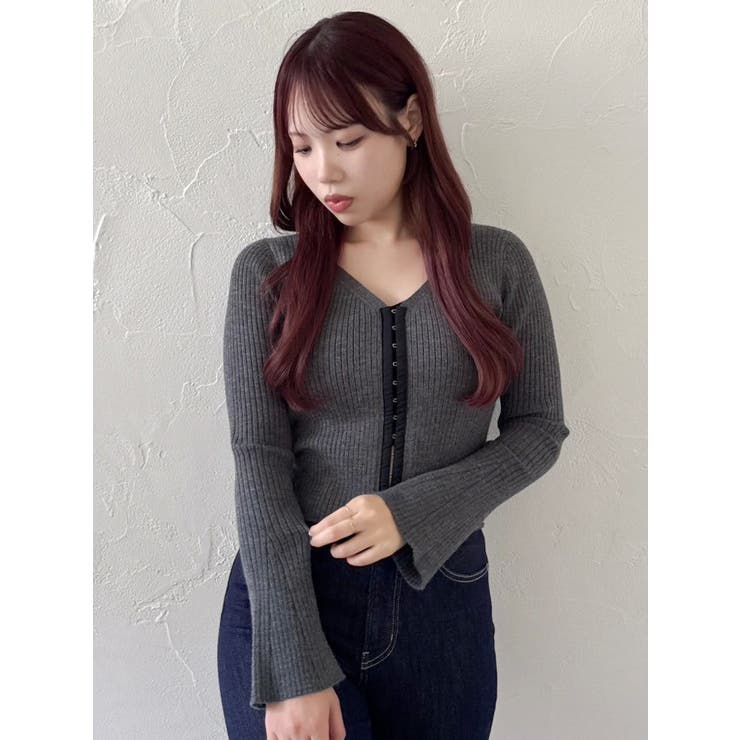 フロントホックニットカーディガン | dazzlin | 詳細画像11 