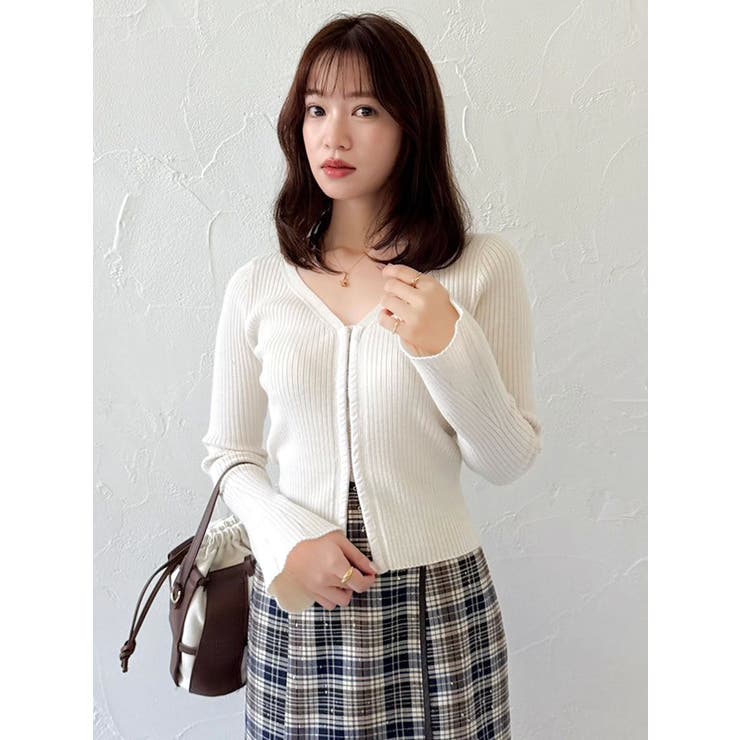 フロントホックニットカーディガン | dazzlin | 詳細画像5 