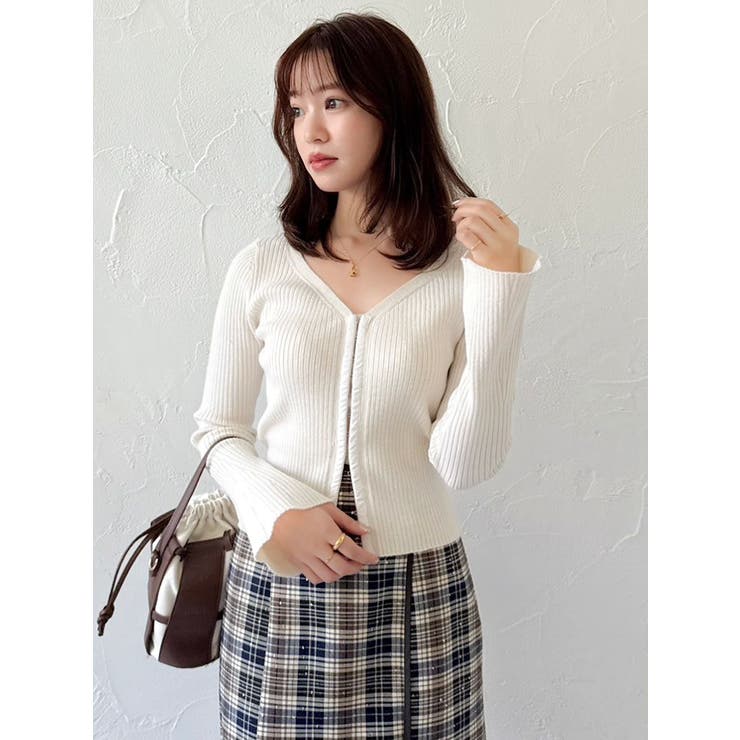 フロントホックニットカーディガン | dazzlin | 詳細画像6 