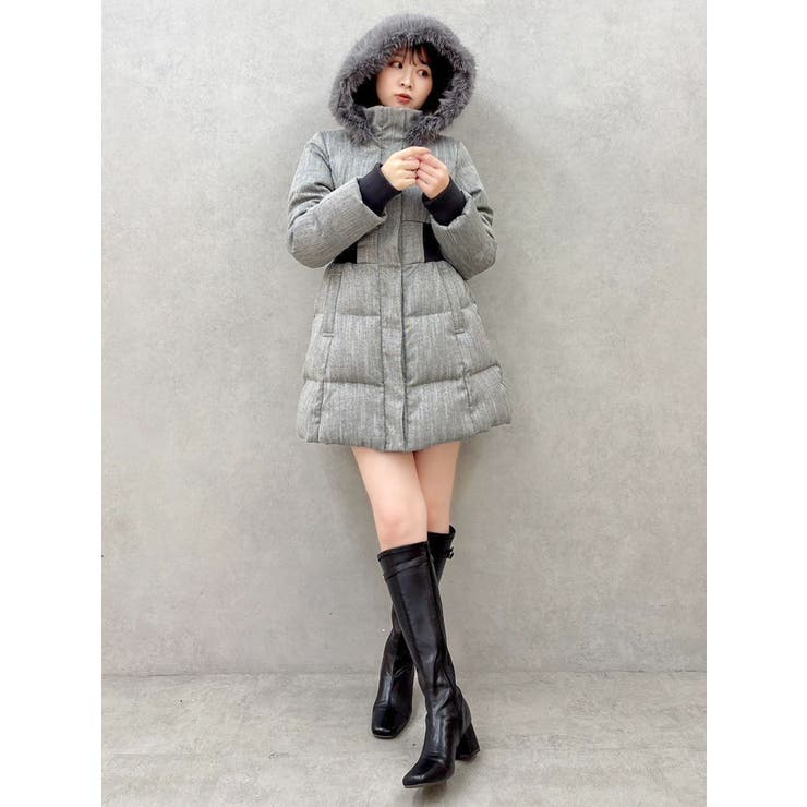 極美品♪サイズ44・3L 23区 ウエストマーク ダウンコート ライトベージュ系 ウエストマークレディダウンコート[品番：MKSW0067664]｜dazzlin