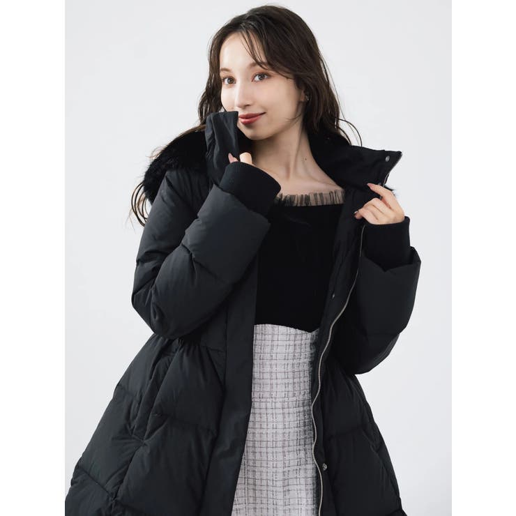 ウエストマークレディダウンコート | dazzlin | 詳細画像9 