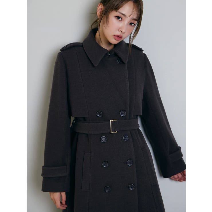 2WAYカラーウールライクトレンチコート | dazzlin | 詳細画像10 