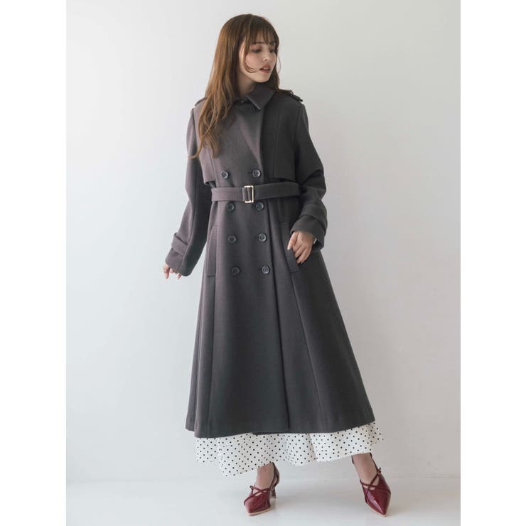 2WAYカラーウールライクトレンチコート | dazzlin | 詳細画像12 