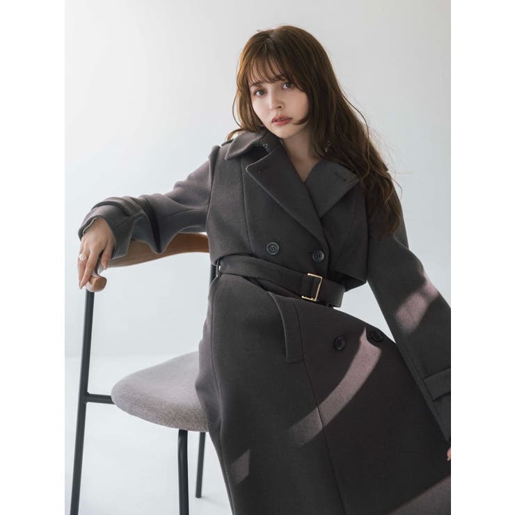 2WAYカラーウールライクトレンチコート | dazzlin | 詳細画像14 