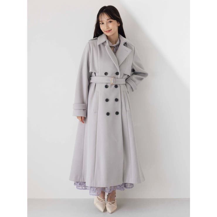 2WAYカラーウールライクトレンチコート | dazzlin | 詳細画像16 