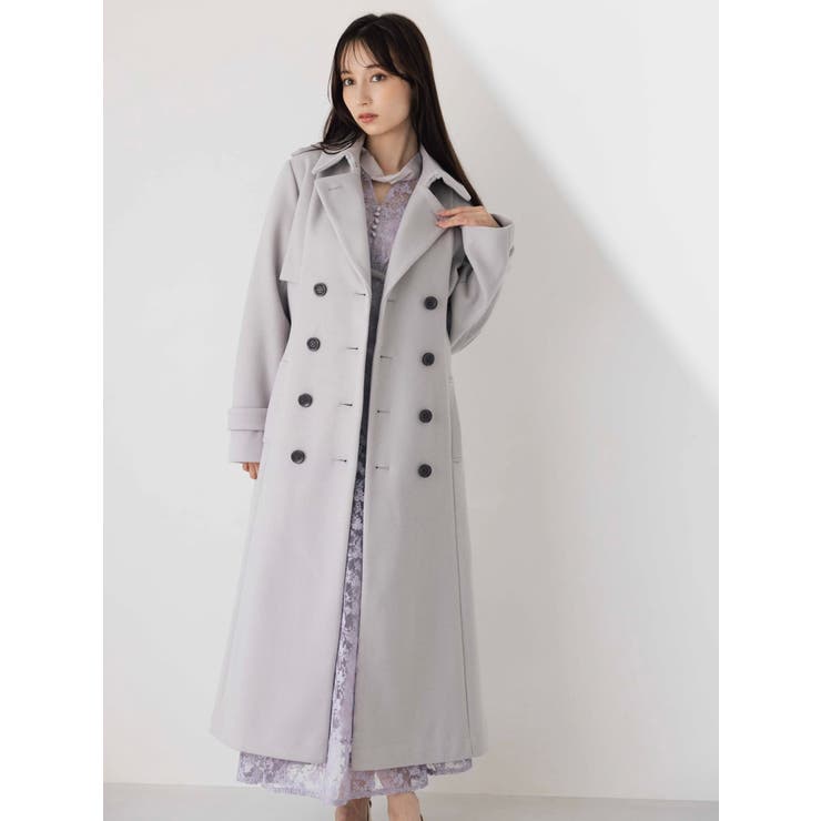 2WAYカラーウールライクトレンチコート | dazzlin | 詳細画像17 