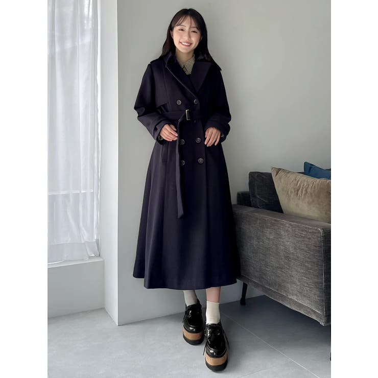 2WAYカラーウールライクトレンチコート | dazzlin | 詳細画像19 