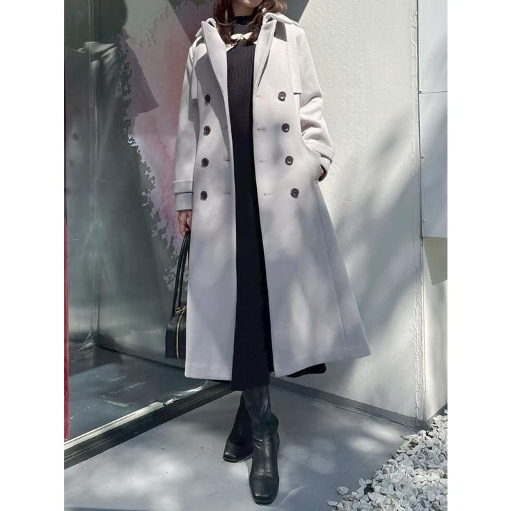 2WAYカラーウールライクトレンチコート | dazzlin | 詳細画像24 