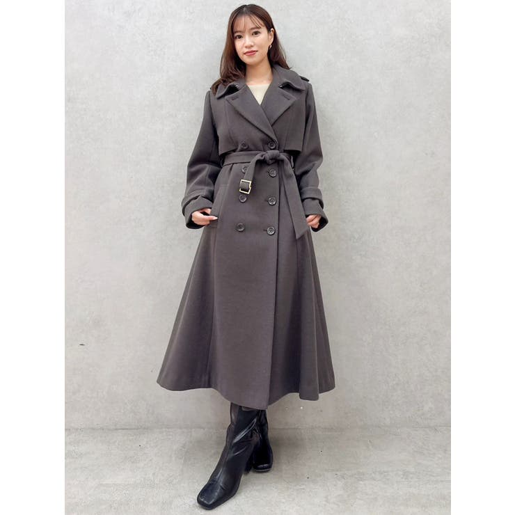 2WAYカラーウールライクトレンチコート | dazzlin | 詳細画像3 