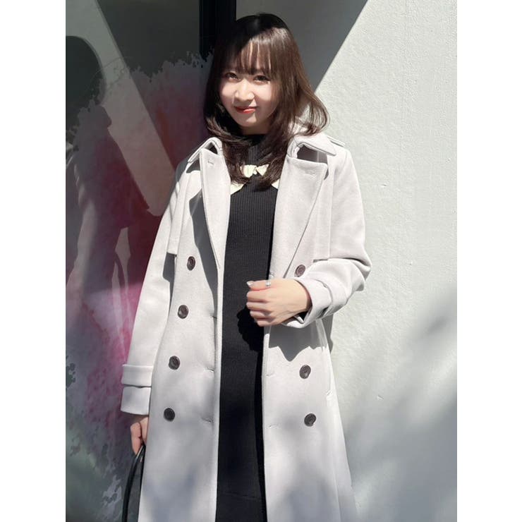 2WAYカラーウールライクトレンチコート | dazzlin | 詳細画像30 