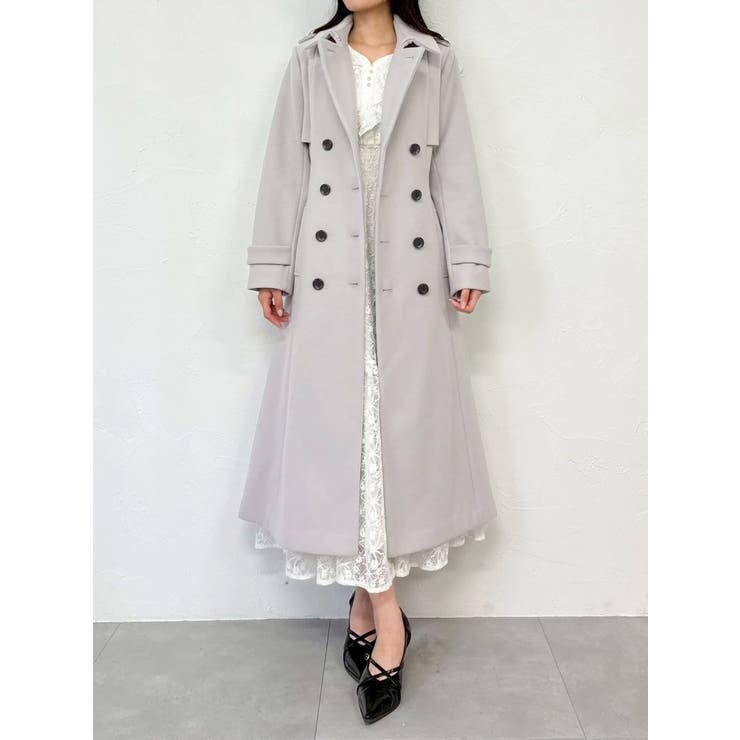 2WAYカラーウールライクトレンチコート | dazzlin | 詳細画像32 