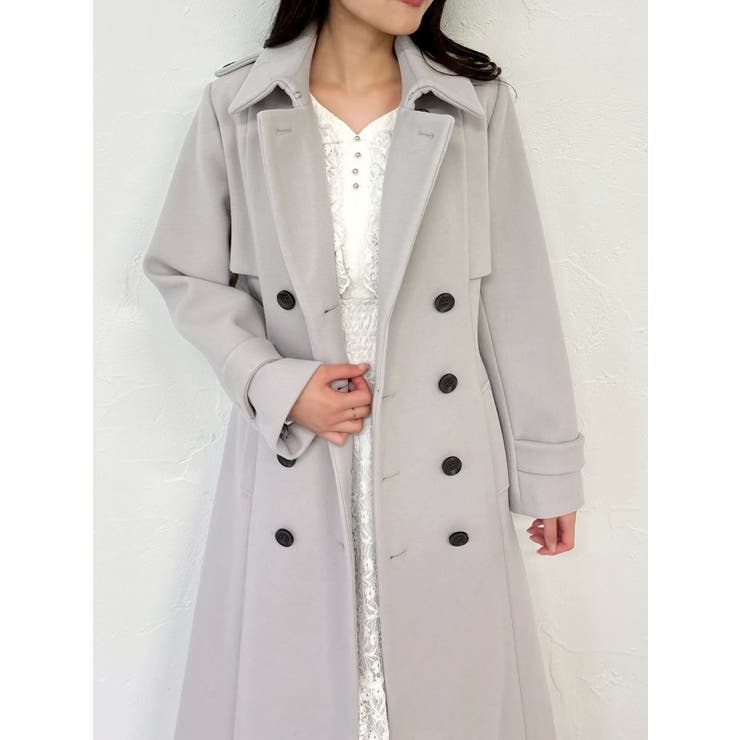 2WAYカラーウールライクトレンチコート | dazzlin | 詳細画像35 