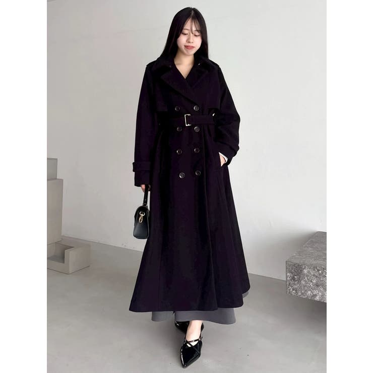 2WAYカラーウールライクトレンチコート | dazzlin | 詳細画像37 