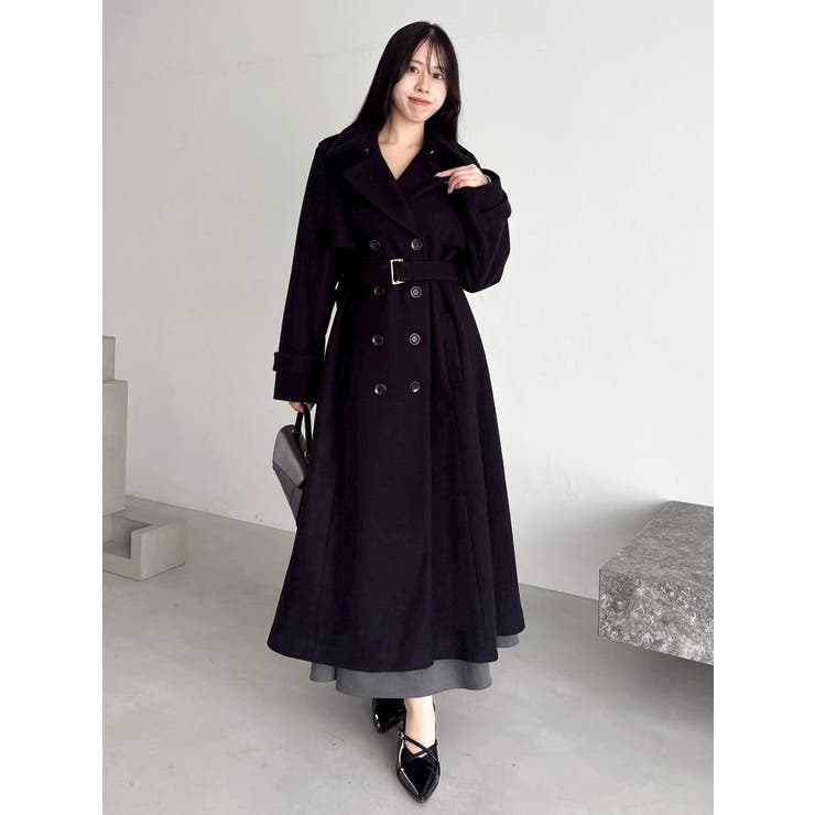 2WAYカラーウールライクトレンチコート | dazzlin | 詳細画像38 