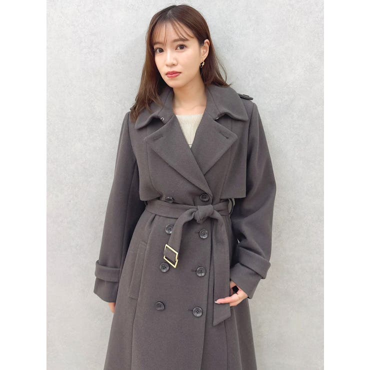 2WAYカラーウールライクトレンチコート | dazzlin | 詳細画像4 