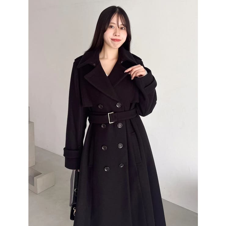 2WAYカラーウールライクトレンチコート | dazzlin | 詳細画像40 