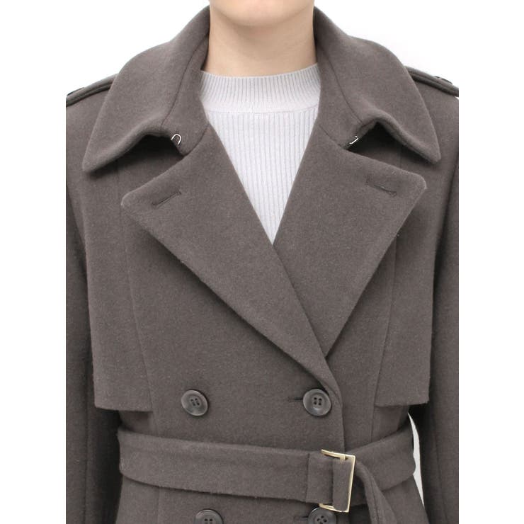 2WAYカラーウールライクトレンチコート | dazzlin | 詳細画像45 