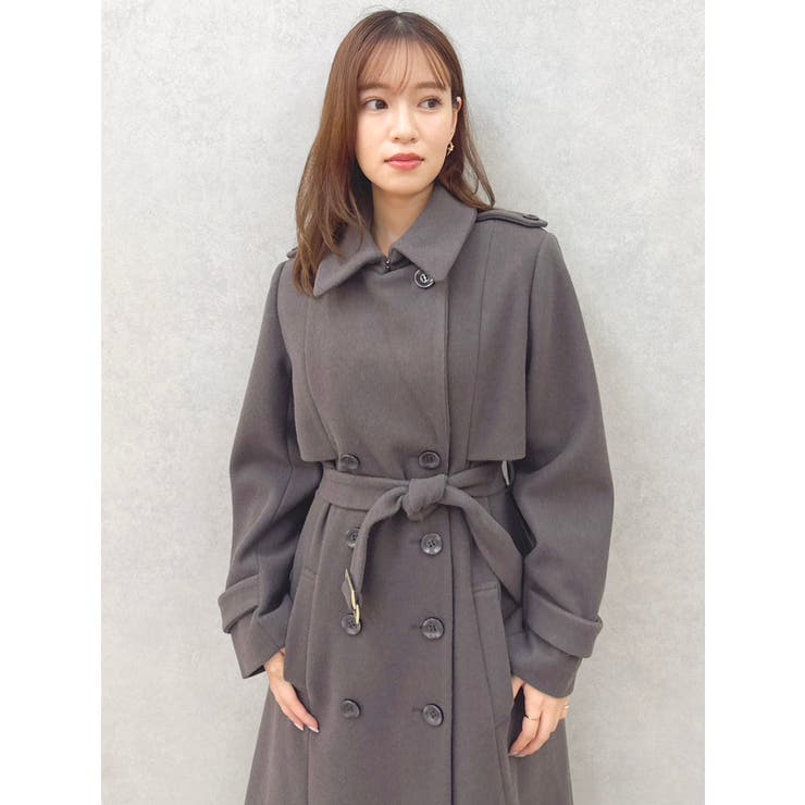 2WAYカラーウールライクトレンチコート | dazzlin | 詳細画像5 