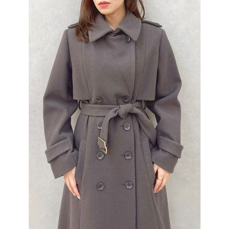 2WAYカラーウールライクトレンチコート | dazzlin | 詳細画像6 