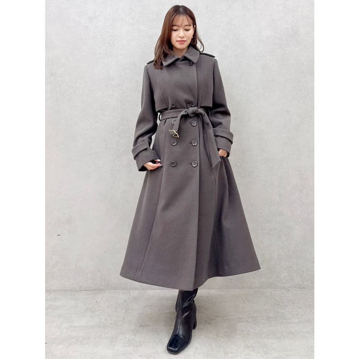 2WAYカラーウールライクトレンチコート | dazzlin | 詳細画像7 