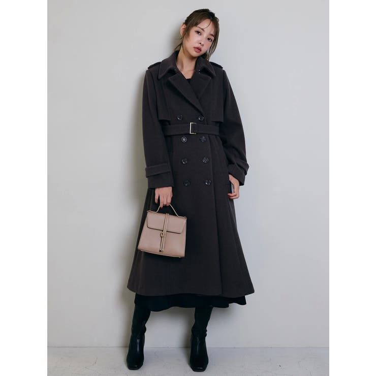 2WAYカラーウールライクトレンチコート | dazzlin | 詳細画像9 