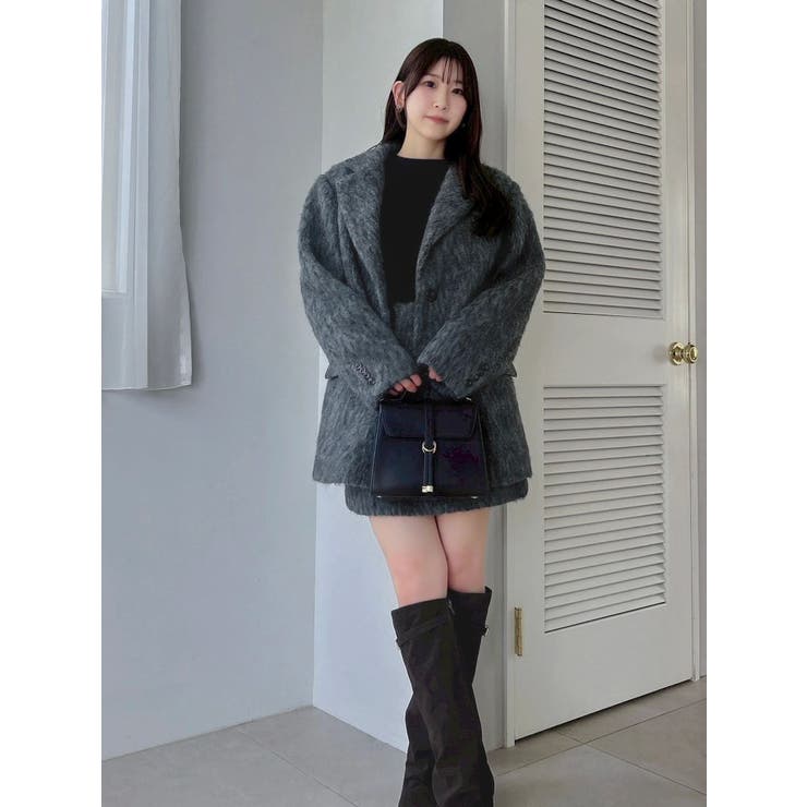 【WEB限定カラーあり】ヘアリーミドルジャケット | dazzlin | 詳細画像16 