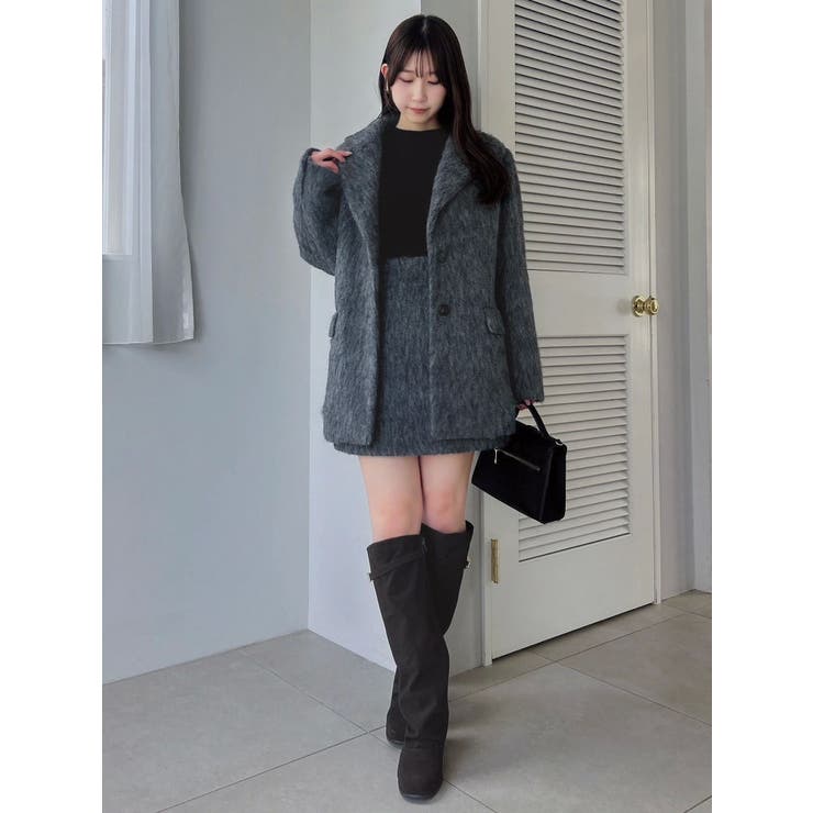 【WEB限定カラーあり】ヘアリーミドルジャケット | dazzlin | 詳細画像17 