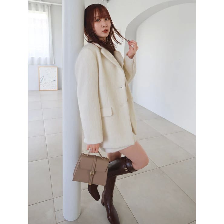 【WEB限定カラーあり】ヘアリーミドルジャケット | dazzlin | 詳細画像18 