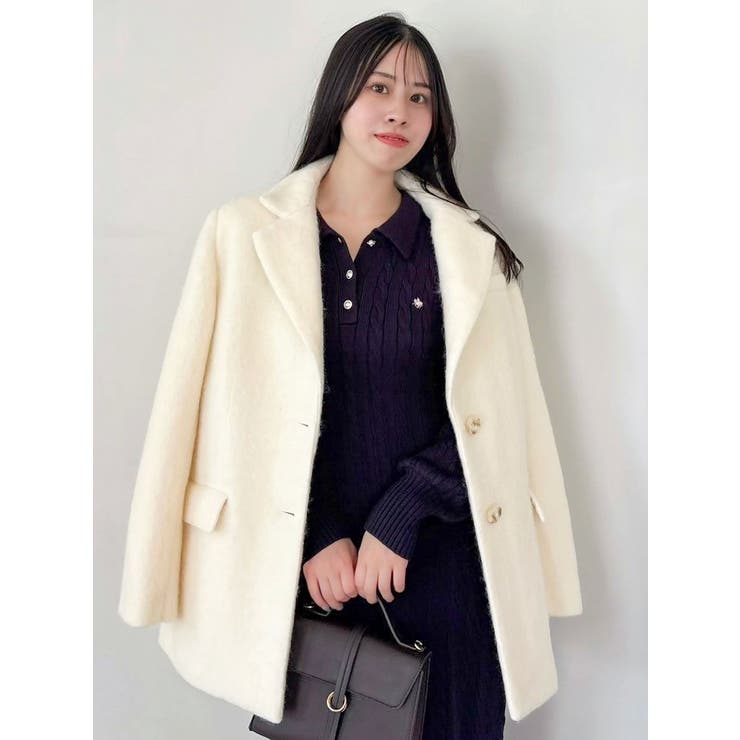 【WEB限定カラーあり】ヘアリーミドルジャケット | dazzlin | 詳細画像21 