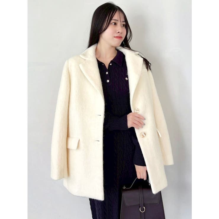 【WEB限定カラーあり】ヘアリーミドルジャケット | dazzlin | 詳細画像22 