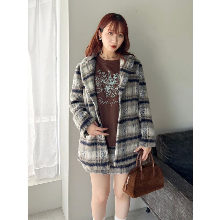 【WEB限定カラーあり】ヘアリーミドルジャケット | dazzlin | 詳細画像23 