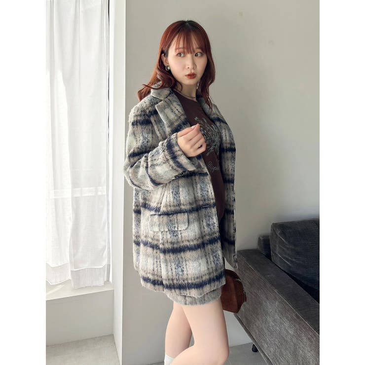 【WEB限定カラーあり】ヘアリーミドルジャケット | dazzlin | 詳細画像24 