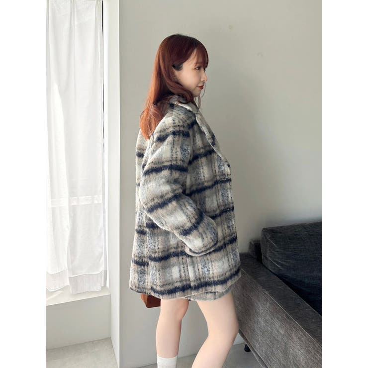 【WEB限定カラーあり】ヘアリーミドルジャケット | dazzlin | 詳細画像25 