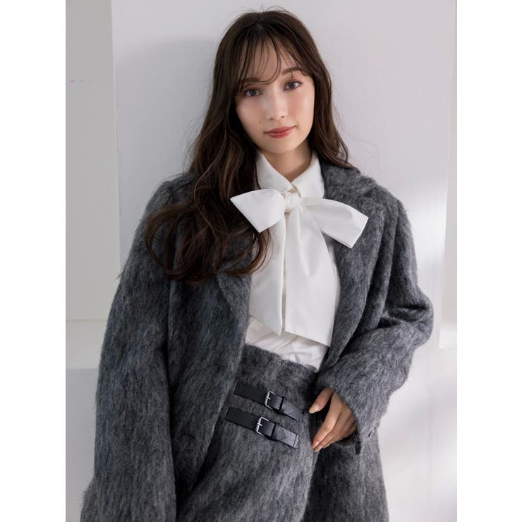 【WEB限定カラーあり】ヘアリーミドルジャケット | dazzlin | 詳細画像3 