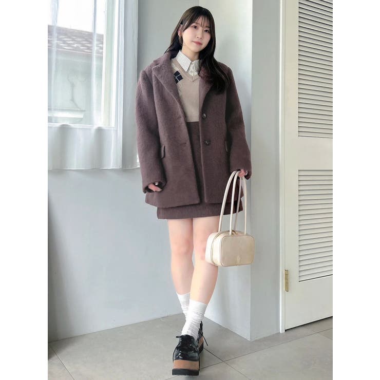 【WEB限定カラーあり】ヘアリーミドルジャケット | dazzlin | 詳細画像35 