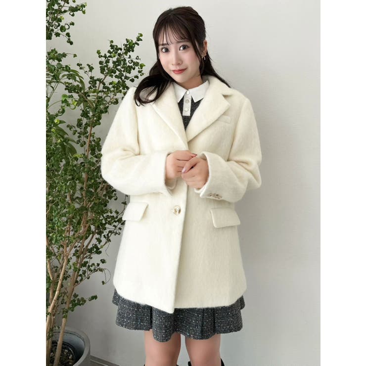 【WEB限定カラーあり】ヘアリーミドルジャケット | dazzlin | 詳細画像42 