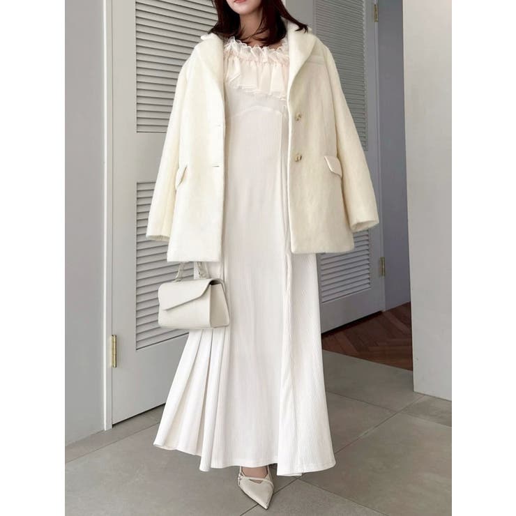 【WEB限定カラーあり】ヘアリーミドルジャケット | dazzlin | 詳細画像47 