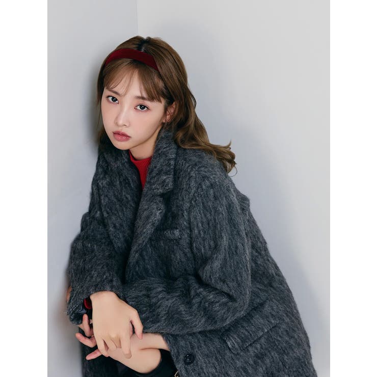 【WEB限定カラーあり】ヘアリーミドルジャケット | dazzlin | 詳細画像8 