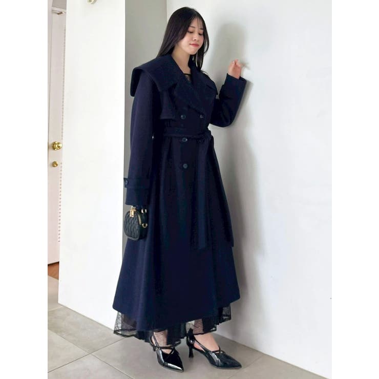 セーラービッグカラーコート | dazzlin | 詳細画像14 