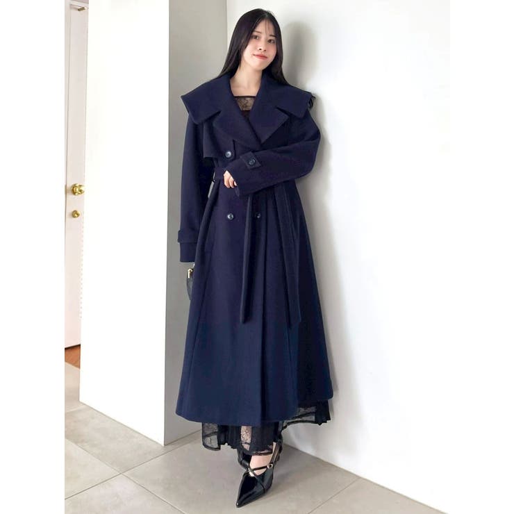 セーラービッグカラーコート | dazzlin | 詳細画像16 