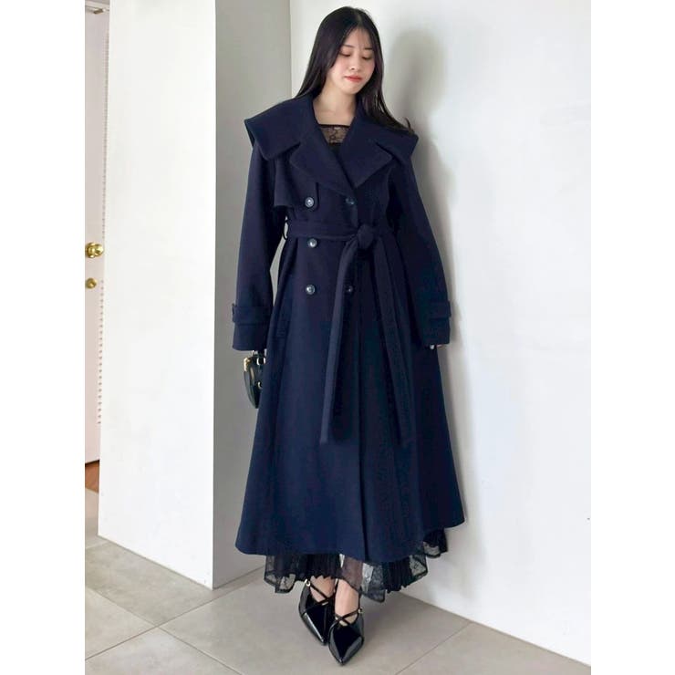 セーラービッグカラーコート | dazzlin | 詳細画像17 