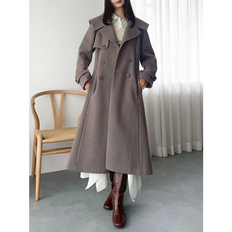 セーラービッグカラーコート | dazzlin | 詳細画像32 