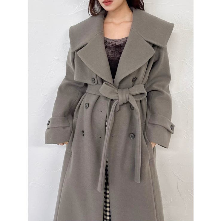 モカ | セーラービッグカラーコート | dazzlin