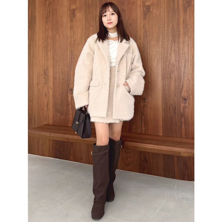 シャギーテーラージャケット | dazzlin | 詳細画像30 